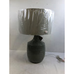 Felipe 29in 150 W Distressed Gray Glaze and Brushed Nickel Table Lamp