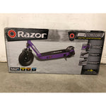 Razor Black Label E100 Electric Scooter  Purple, up to 10 mph, 8in Front Tire