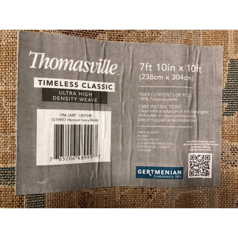 8ft x 10ft, Thomasville Timeless Classic Hernon Ivory Indoor Area Rug