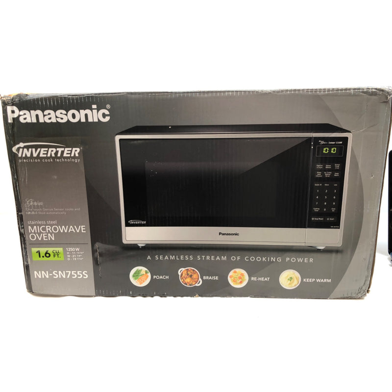 1.6 CuFt, Panasonic Countertop Microwave with Genius Inverter Technology