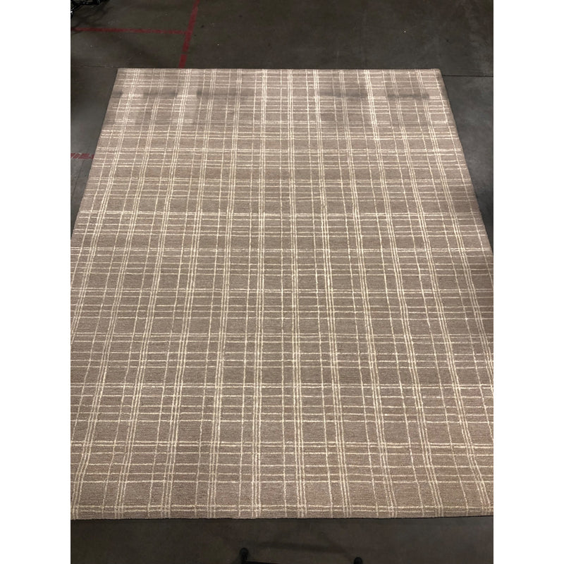 7ft 10in x 9ft 10in Better Homes & Gardens Beige Plaid Wool Indoor Area Rug