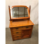 Vintage Antique Wood Dresser/Vanity 31in x 17in x 28in, Mirror 29in x 22in