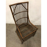 Natural Brown Rattan Cushioned Armchair by East at Main