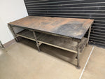 8ft x 3ft Steel Top Hot/Cold Candy Making Table