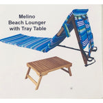 Melino Beach Lounger with Tray Table