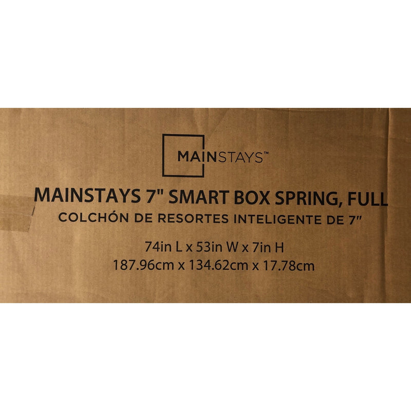 Mainstays 7in Full High Profile Easy Assembly Smart Metal Box Spring