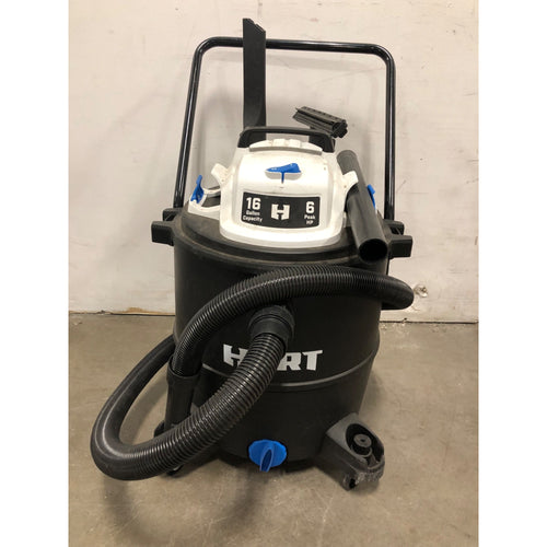 HART 16 Gallon 6 Peak HP Poly Wet/Dry Vacuum, VOC1612PF 3701