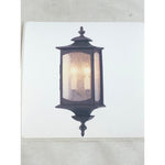Market Square 6.75 in. W 2-Light Bronze Outdoor 19 in. Wall Lantern Sconce
