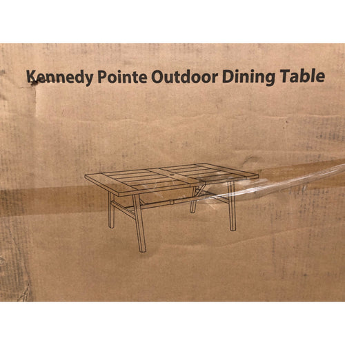 Better Homes & Gardens Kennedy Pointe 70in Steel Outdoor Dining Table