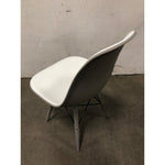 Elba Dining Chair, White/Gray