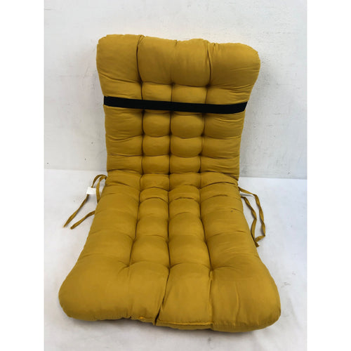 Ozmmyan Solid Color Deep Seating Cushions Indoor/Outdoor,17in x33in, Yellow