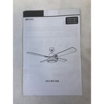 Silver 4 Bladed Ceiling Fan, ZSTJ-V1