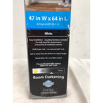 Mainstays 1in Cordless Room Darkening Vinyl Blinds, White, 47W x 64L