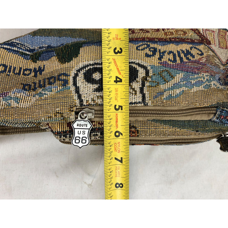 Route 66 Tapestry Fanny Pack Belt Bag Cross Body, Travel Pioneer Express
