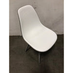 Elba Dining Chair, White/Gray