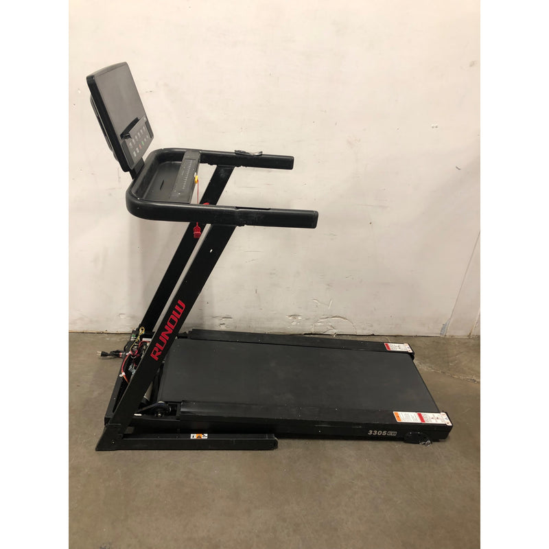 RUNOW 2.5 HP Treadmill with Manual Incline, 8.1MPH Folding Treadmill