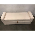 Better Homes and Gardens Springwood Storage Bench, Cream