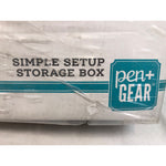 Pen+Gear File Folder Storage Box, White, Recycled, 12in.x10in.x15in, 10 Count