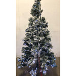 NALONE 7FT Flocked Pre-Lit Snow Christmas Tree with Remote Control and Timer