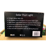 12 Pack Brown Outdoor Garden 6 x 6 Solar SMD LED Post Deck Cap