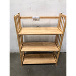 Yu Shan CO USA Ltd 330-20 3 Tier Folding Bookcase, Natural Finish