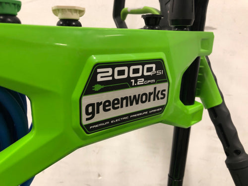 Greenworks 2000PSI Electric Pressure Washer with 50ft Hose