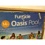 Funsicle 14 ft Oasis Round Above Ground Metal Frame Swimming Pool