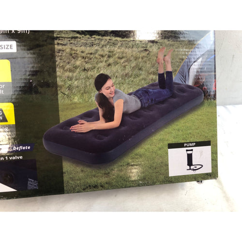 Twin, Honeydrill Single Size Inflatable Camping Mattress Air Bed with Pump