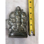 Three Little Pigs 1180 Vintage Pewter Ice Cream Mold E and Co NY Eppelsheimer