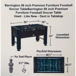 Barrington 56 inch Premium Furniture Foosball Soccer Table