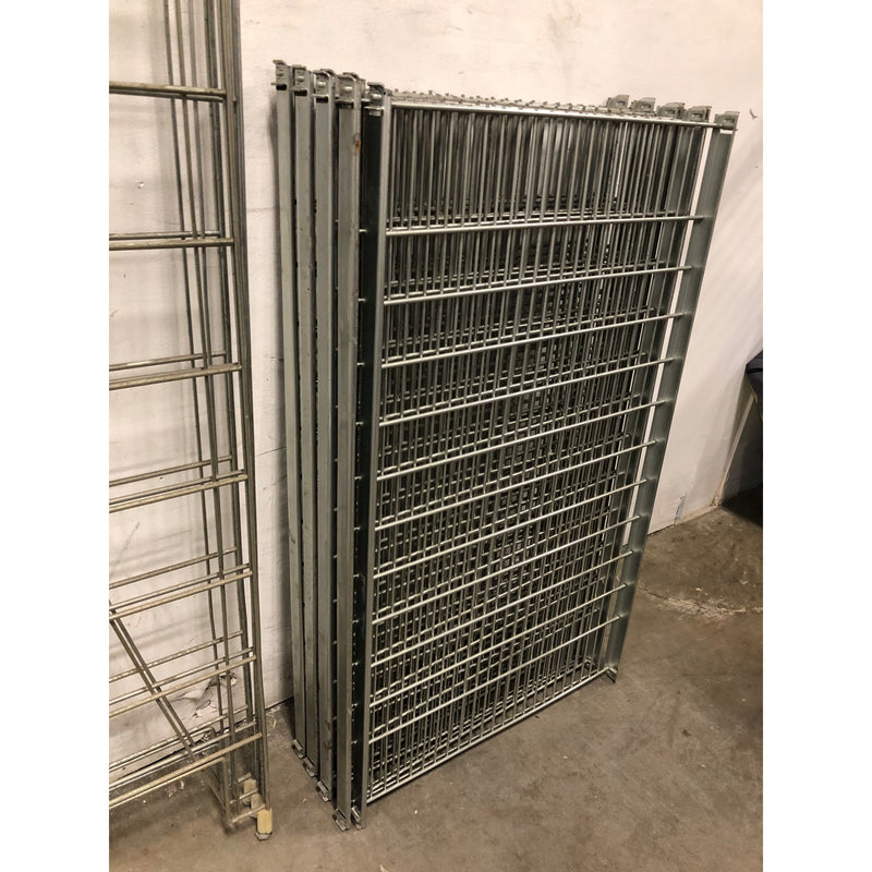 Amco Metal Shelving, 88in H x 24in W x 42in L, 3 Ends, 8 Shelves