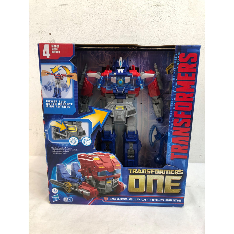 Transformers One Power Flip Optimus Prime (Orion Pax) Action Figure, 10in