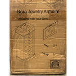 Hives and Honey Nora Traditional Jewelry Armoire, Locking Compartment, Cherry