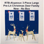 RTB-Alupssuc 3-Piece Large Pre-Lit Christmas Deer Family