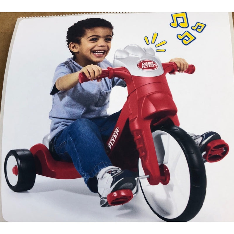 Radio Flyer Big Sport Chopper Tricycle 16 inch Front Wheel, Unisex, Red