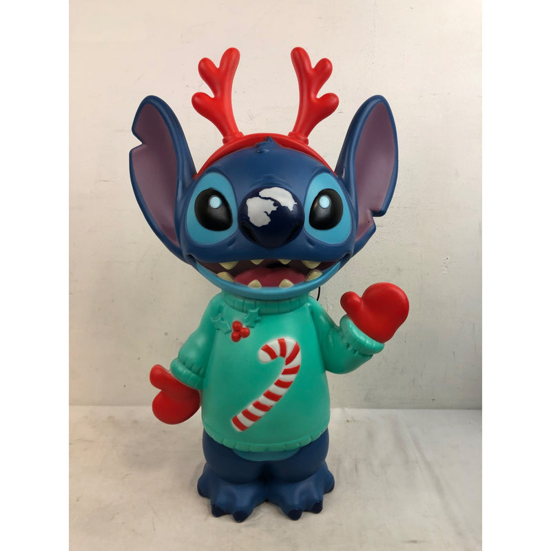 Christmas Stitch Lilo and Stitch with Antlers and Sweater Blow Mold Decor, 27in