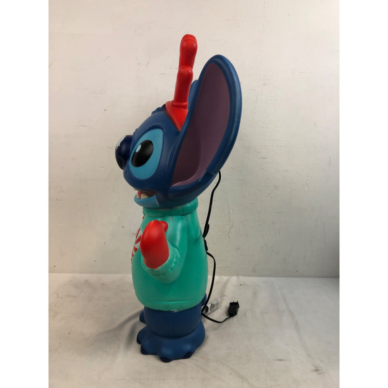 Christmas Stitch Lilo and Stitch with Antlers and Sweater Blow Mold Decor, 27in