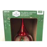 Holiday Time Battery Operated LED Lighted Finial Christmas Lawn Stake, 32 in