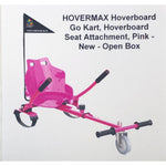 HOVERMAX Hoverboard Go Kart, Hoverboard Seat Attachment, Pink