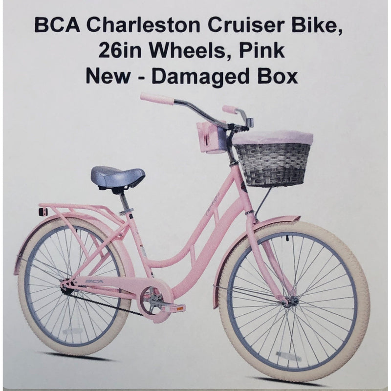 BCA Charleston Cruiser Bike, 26in Wheels, Pink