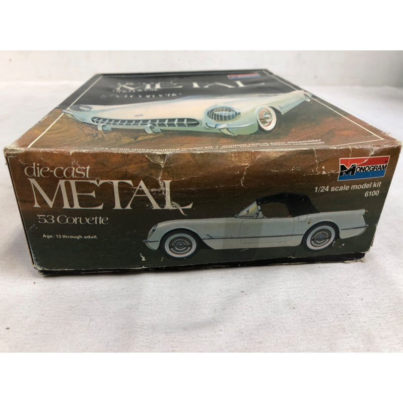 Monogram 53 Corvette 1:24 Scale Die-Cast Metal and Plastic Model Kit