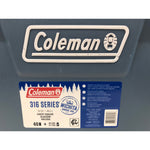 Coleman 52 qt Hard Sized Cooler / Ice Chest, 316 Series, Lakeside Blue