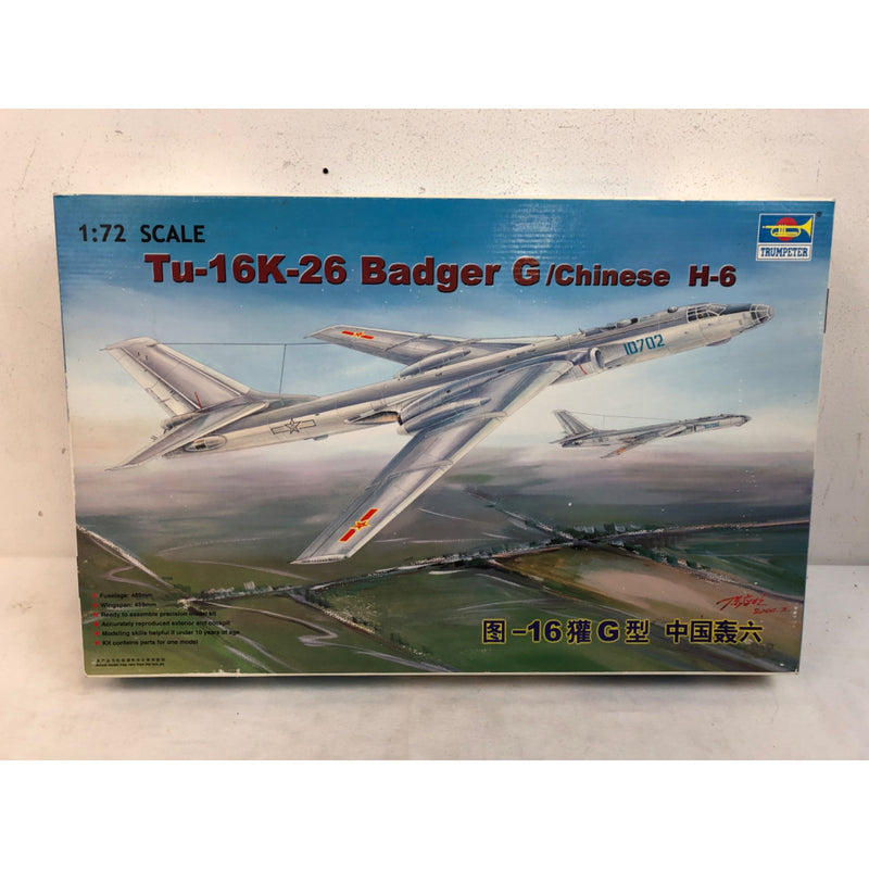 Trumpeter Tu-16K-26 Badger G Chinese H-6 1:72 Scale Plastic Model Kit