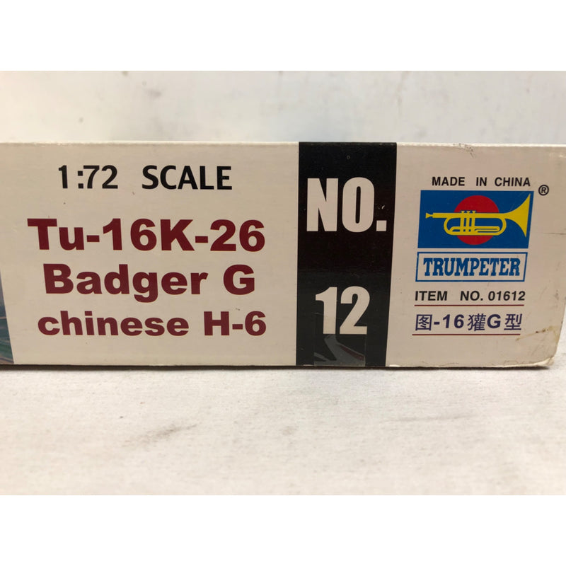 Trumpeter Tu-16K-26 Badger G Chinese H-6 1:72 Scale Plastic Model Kit