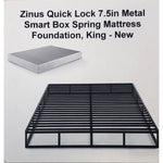 Zinus Quick Lock 7.5in Metal Smart Box Spring Mattress Foundation, King