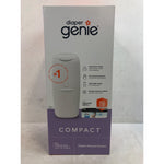 Diaper Genie Compact Pail, White, 1 Pail, 1 Square Refill - 165 Count, Infant