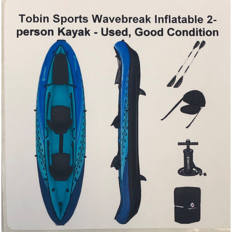 Tobin Sports Wavebreak Inflatable 2-person Kayak