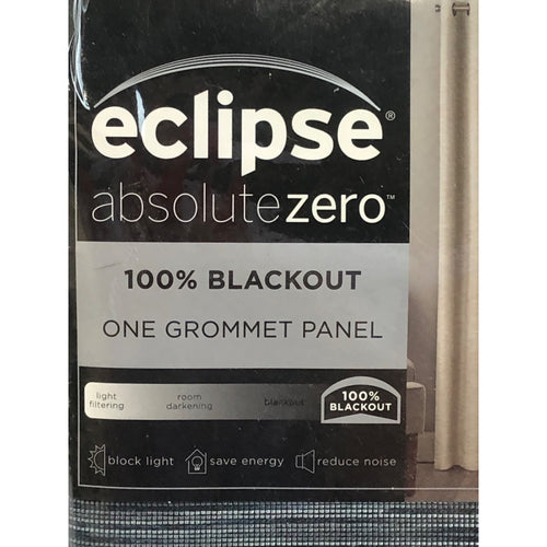 Eclipse Warren Absolute Zero 100% Blackout 1-Panel Window Curtain, 95in x 50in