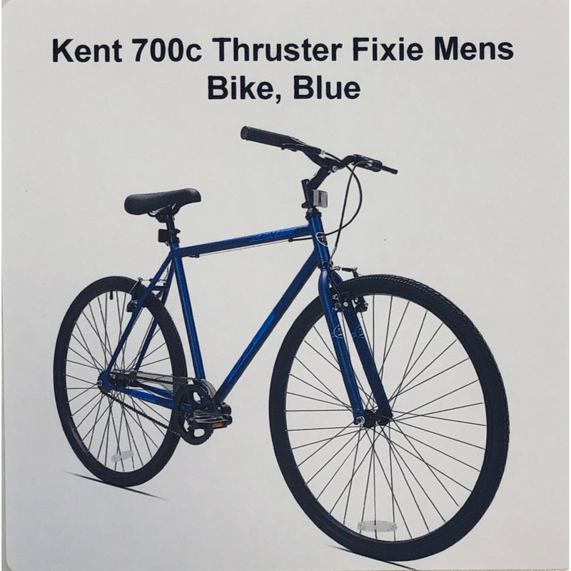 Kent 700c Thruster Fixie Mens Bike, Blue
