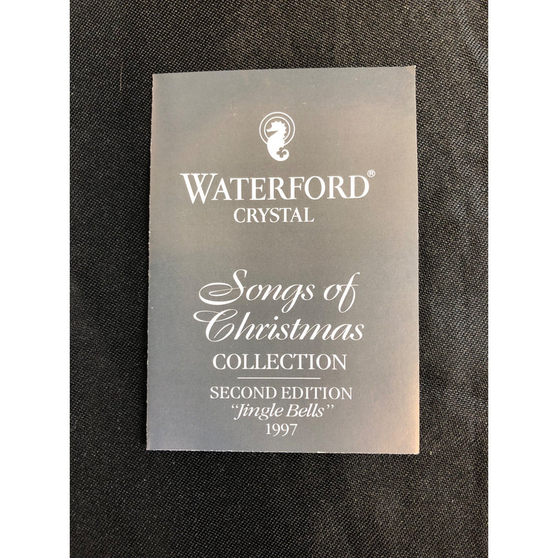 Waterford Crystal 1997 Songs of Christmas Ornament Jingle Bells Ireland